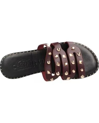 CARYATIS SANDALIAS MUJER MODELO 62104C COLOR BURDEOS BORDUX