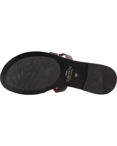 CARYATIS SANDALIAS MUJER MODELO 62104C COLOR BURDEOS BORDUX