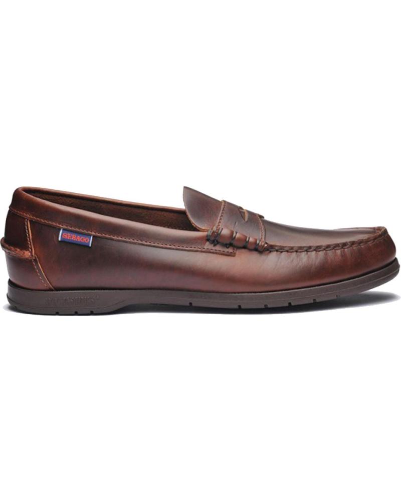 Halbschuhe für Herren SEBAGO CASTELLANO DE PIEL CON SUELA DE GOMA BROWN