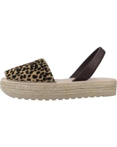 RIA MENORCA ALPARGATAS MUJER MODELO 21922 2 S2 COLOR ANIMAL PRINT ESPIGA