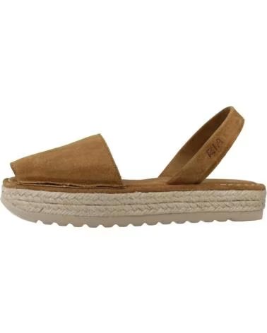 RIA MENORCA ALPARGATAS MUJER MODELO 21922 M S2 COLOR MARRON CLARO WOOD