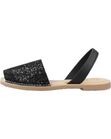 RIA MENORCA SANDALIAS MUJER MODELO 27500 21224 SANDALIA GLITTER COLOR NE NEGRO