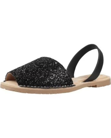 RIA MENORCA SANDALIAS MUJER MODELO 27500 21224 SANDALIA GLITTER COLOR NE NEGRO