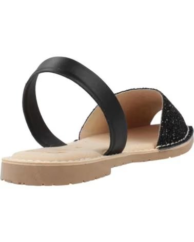 RIA MENORCA SANDALIAS MUJER MODELO 27500 21224 SANDALIA GLITTER COLOR NE NEGRO