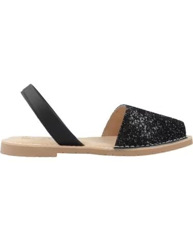RIA MENORCA SANDALIAS MUJER MODELO 27500 21224 SANDALIA GLITTER COLOR NE NEGRO