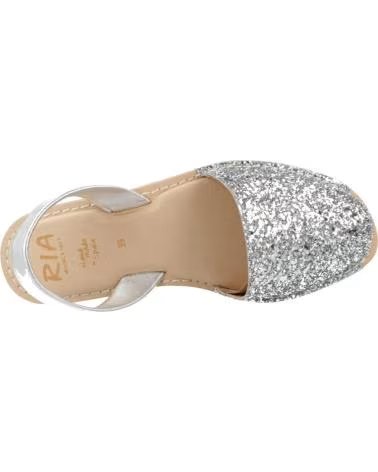 RIA MENORCA SANDALIAS MUJER MODELO 27500 21224 SANDALIA GLITTER COLOR PL PLATA