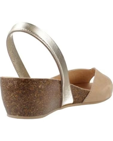 RIA MENORCA SANDALIAS MUJER MODELO 33216 2 SANDALIA ANTE COLOR ORO CHAMP CHAMPANY