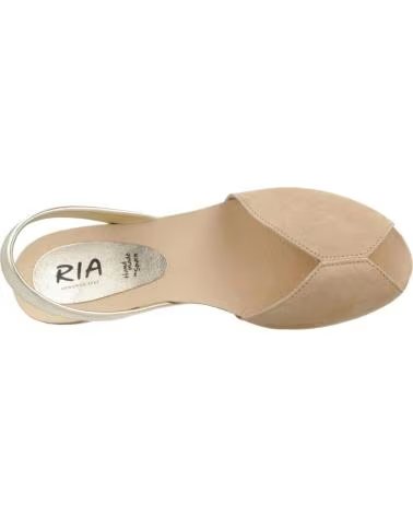 RIA MENORCA SANDALIAS MUJER MODELO 33216 2 SANDALIA ANTE COLOR ORO CHAMP CHAMPANY