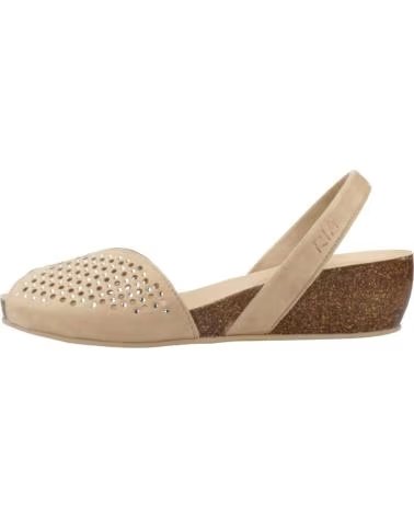 RIA MENORCA SANDALIAS MUJER MODELO 33219R SANDALIA ANTE COLOR BEIS CAMEL
