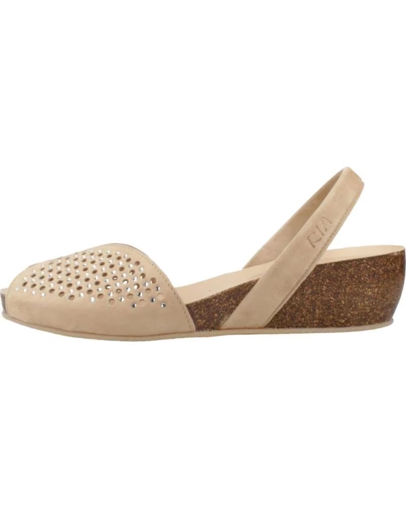 RIA MENORCA SANDALIAS MUJER MODELO 33219R SANDALIA ANTE COLOR BEIS CAMEL