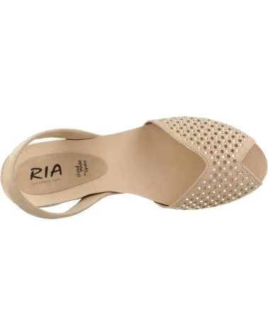 RIA MENORCA SANDALIAS MUJER MODELO 33219R SANDALIA ANTE COLOR BEIS CAMEL