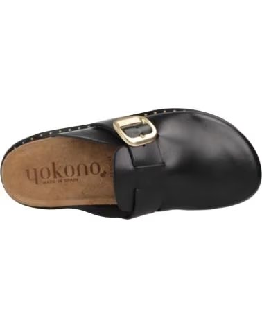 YOKONO ZUECOS MUJER MODELO 179292 COLOR  NEGRO