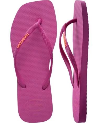 HAVAIANAS CHANCLAS MUJER MODELO HAV SQUARE LOGO POP UP SS26 COLOR ROSA 4622ROSA