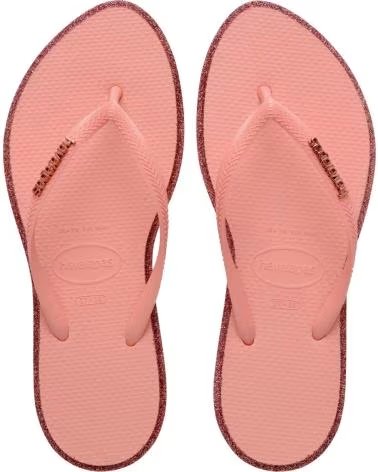 HAVAIANAS CHANCLAS MUJER MODELO HAV SLIM POINT GLITTER SS26 COLOR ROSA 1397ROSA