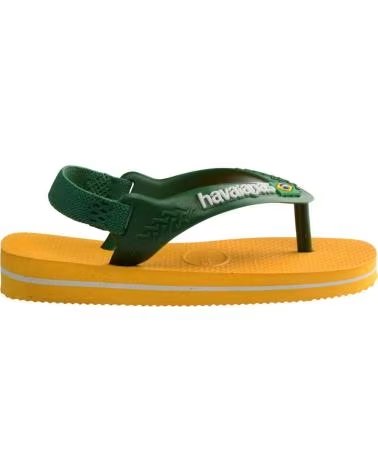 HAVAIANAS CHANCLAS NINO MODELO 4140577H COLOR AMARILLO 2151AMRVRD