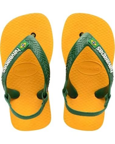HAVAIANAS CHANCLAS NINO MODELO 4140577H COLOR AMARILLO 2151AMRVRD