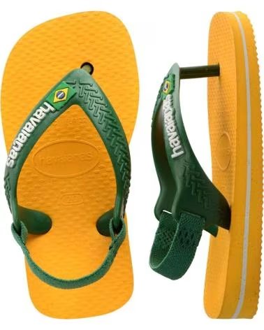 HAVAIANAS CHANCLAS NINO MODELO 4140577H COLOR AMARILLO 2151AMRVRD
