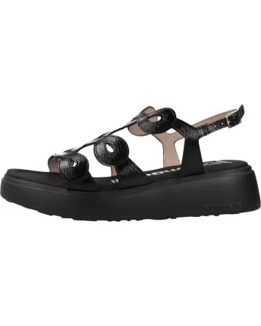 SANDALIAS WONDERS A-4503 PLATAFORMA NEGRO