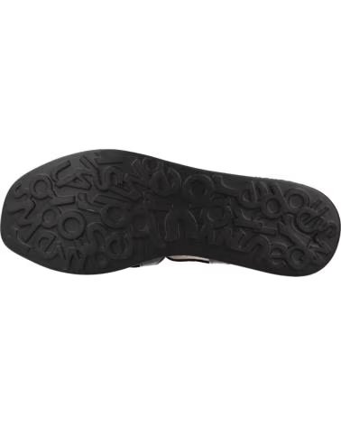 SANDALI WONDERS A-4503 CON PLATEAU NEGRO