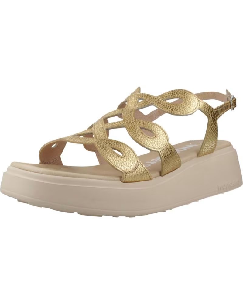 WONDERS SANDALIAS MUJER MODELO A4503W COLOR  ORO