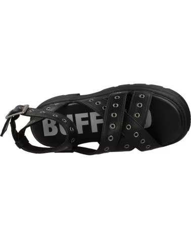 BUFFALO SANDALIAS 1602360B PLATAFORMA NEGRAS BLACK