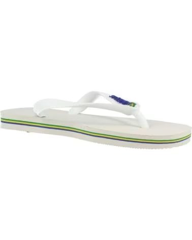 HAVAIANAS CHANCLAS MUJER MODELO BRASIL LOGO COLOR BLANCO 0001WHITE