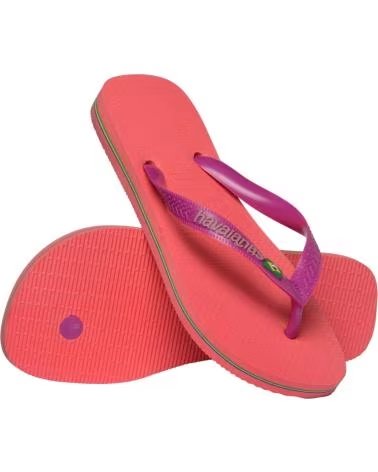 HAVAIANAS INFRADITO BRASIL LOGO ROSA 4380ROSCRL