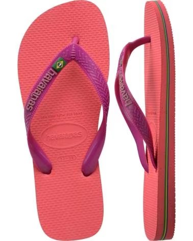 HAVAIANAS INFRADITO BRASIL LOGO ROSA 4380ROSCRL