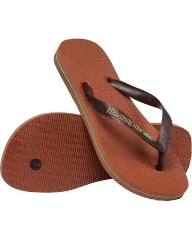 HAVAIANAS INFRADITO BRASIL LOGO MARRONE 2815MARRON