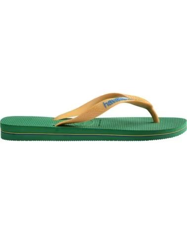HAVAIANAS CHANCLAS BRASIL LOGO EN VERDE PARA UNISEX