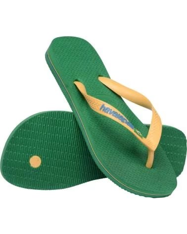 HAVAIANAS CHANCLAS BRASIL LOGO EN VERDE PARA UNISEX