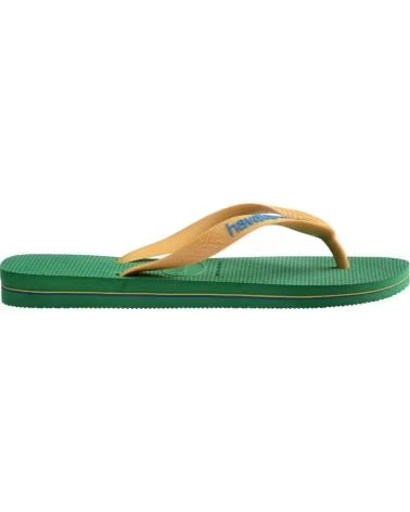 HAVAIANAS CHANCLAS BRASIL LOGO EN VERDE PARA UNISEX