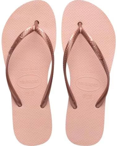 HAVAIANAS CHANCLAS MUJER MODELO SLIM FLATFORM COLOR ROSA 0076ROSA