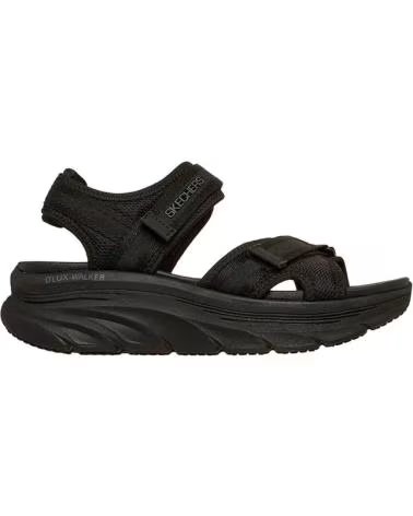 SKECHERS 163585 FLACHE DAMENSANDALEN NEGRO