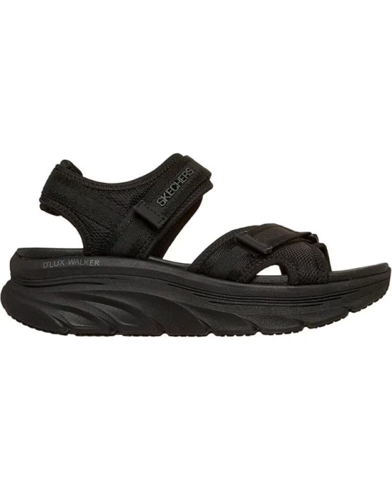 SKECHERS 163585 FLACHE DAMENSANDALEN NEGRO