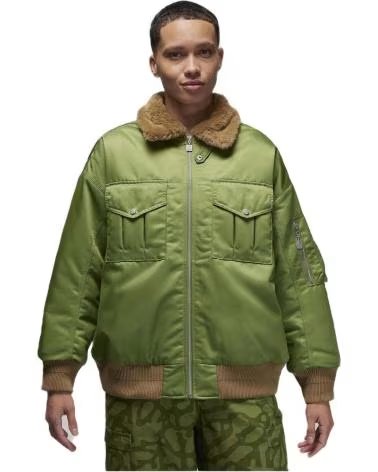 JORDAN GIACCA FB5088-340 CON COLLETTO IN PELLICCIA VERDE