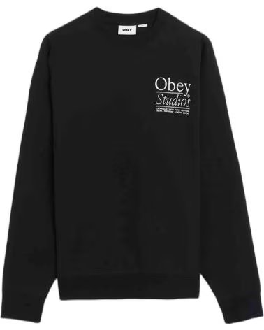 OBEY CLOTHING SUDADERA 100580431M-BLK EN PARA HOMBRE