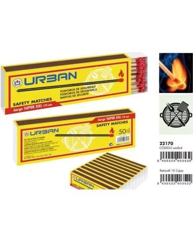 URBAN SICHERHEITSZÜNDHÖLZER SUPER XXL 170 MM MULTICOLOR