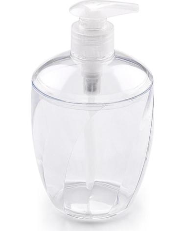 PLASTICFORTE DISPENSADOR DE JABÓN LÍQUIDO TRANSPARENTE MULTICOLOR