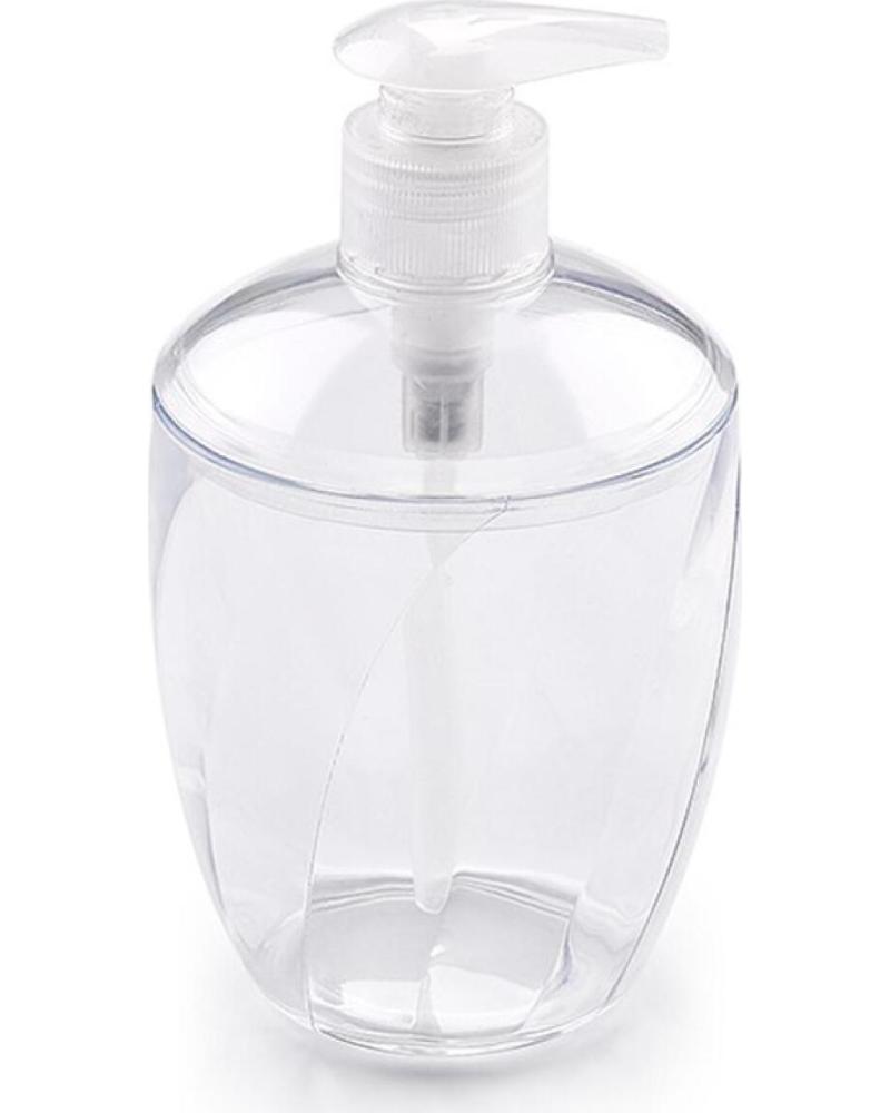 PLASTICFORTE DISPENSADOR DE JABÓN LÍQUIDO TRANSPARENTE MULTICOLOR