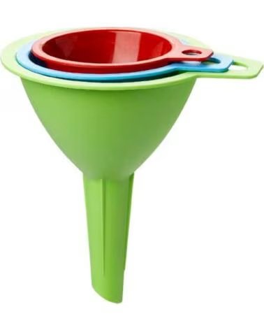 JUEGO DE EMBUDOS DE COCINA MULTICOLOR PLASTICFORTE