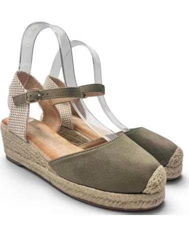 TIMBOS SANDALO CON ZEPPA IN SPARTO 132960 VERDE