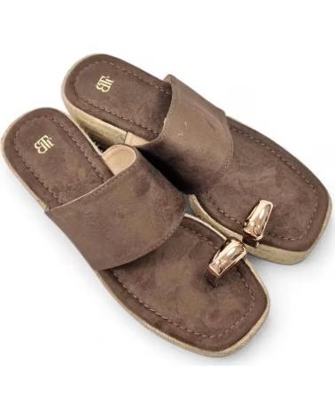 TIMBOS ZOCCOLI CON ZEPPA E PLATEAU IN SPARTO MARRóN