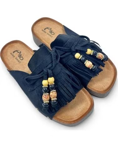 TIMBOS ZOCCOLO CON ZEPPA, PERLINE E BORCHIE NEGRO