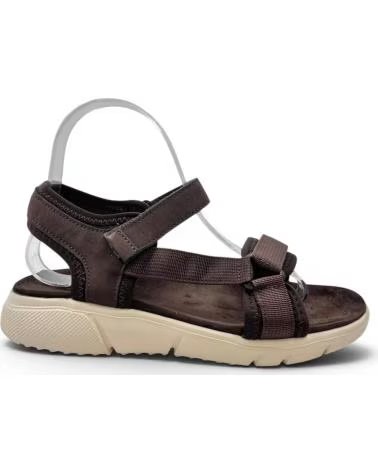 TIMBOS DAMEN-SANDALE MIT BEQUEMEM KEILABSATZ MARRóN