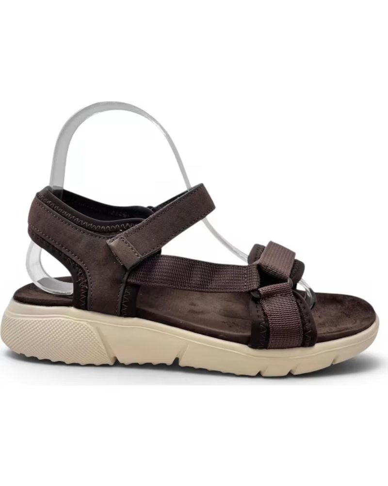 TIMBOS DAMEN-SANDALE MIT BEQUEMEM KEILABSATZ MARRóN