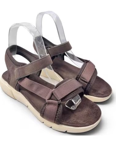 TIMBOS DAMEN-SANDALE MIT BEQUEMEM KEILABSATZ MARRóN