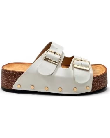 TIMBOS ZOCCOLO CON ZEPPA A DOPPIA FIBBIA BLANCO
