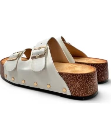 TIMBOS ZOCCOLO CON ZEPPA A DOPPIA FIBBIA BLANCO