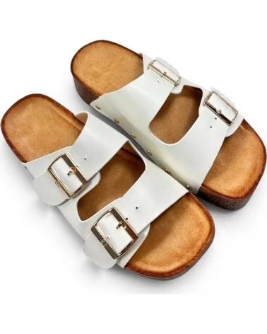 TIMBOS ZOCCOLO CON ZEPPA A DOPPIA FIBBIA BLANCO